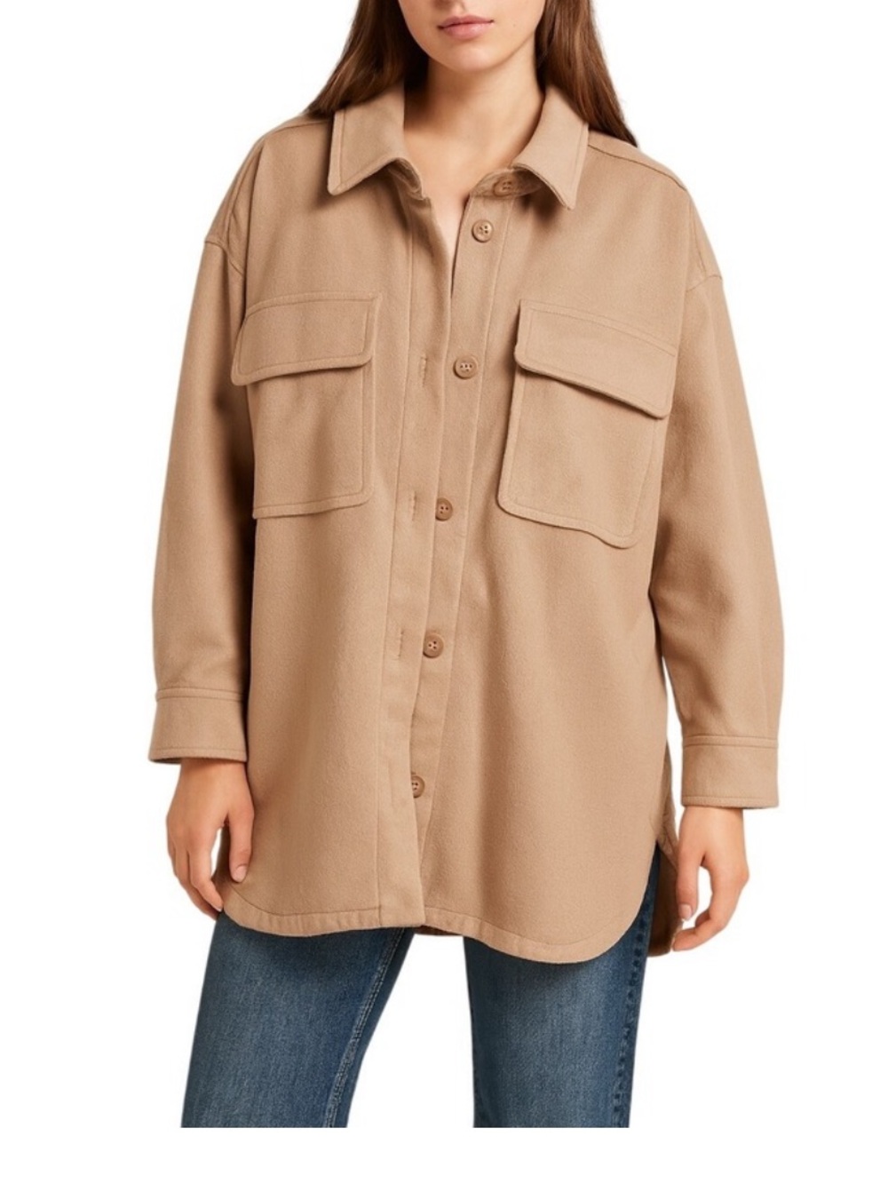 Abercrombie and fitch Oversized Boyfriend Shacket